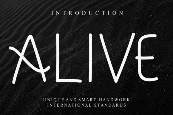 Alive: A Handwritten Font for Creative Design