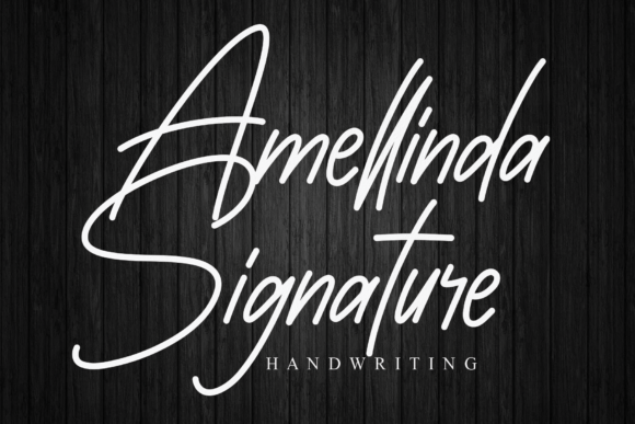 Amellinda Signaturere: A Handwritten Font for Creative Makers