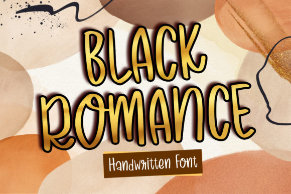 Black Romance Font for Elegant Design