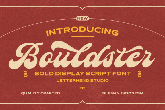 Bouldster: A Bold Handwritten Font