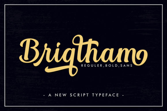 Brigtham: A Bold Handwritten Font for Web Design