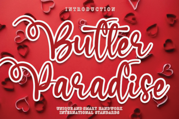 Butter Paradise Font for Web Design