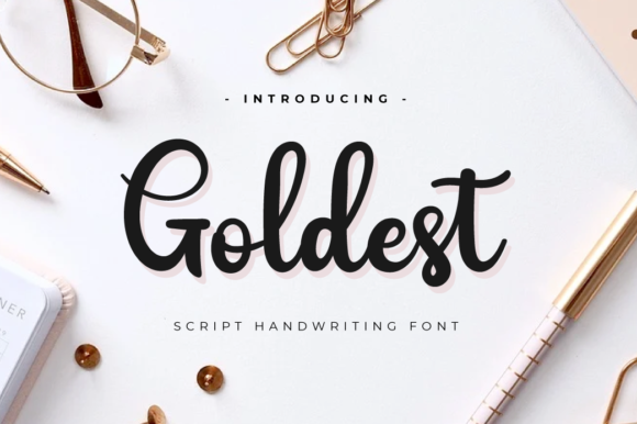 Goldest: A Bold Handwritten Font