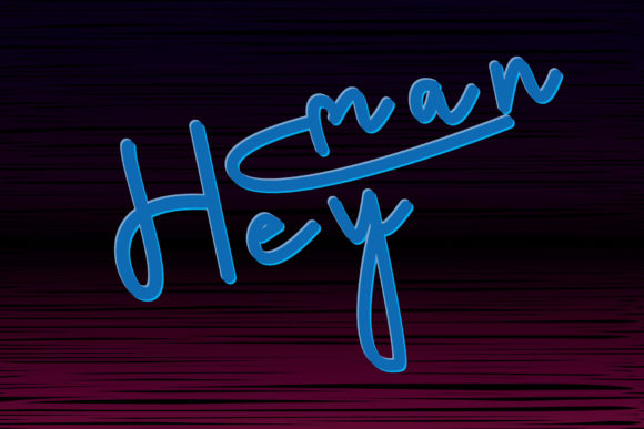 Heyman: A Casual Handwritten Font
