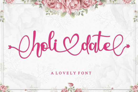 Holidate: A Romantic Font for Business Branding
