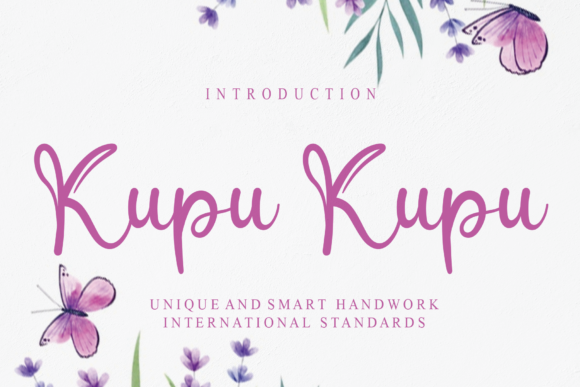 Kupu Kupu Font for Creative Projects