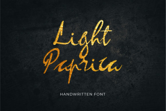 Light Paprica: A Handwritten Font for Web Design