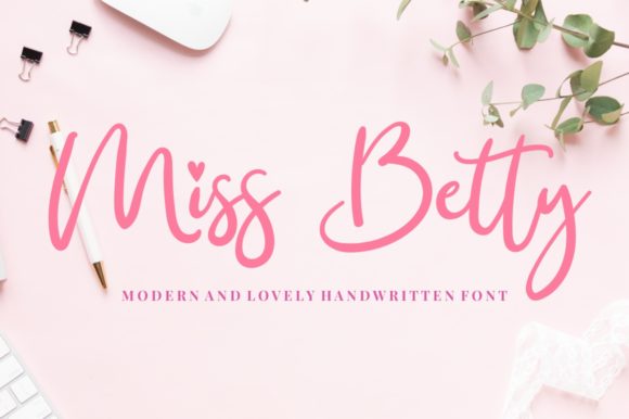 Miss Betty Font: Elegant Script for Editorial Design