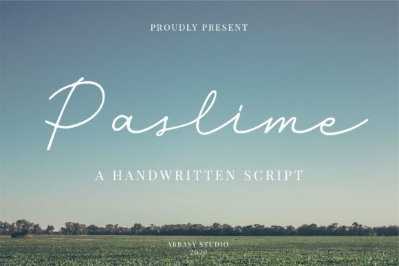 Paslime: A Stylish Script Font for Business Branding