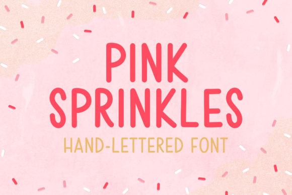 Pink Sprinkles Font for Creative Design