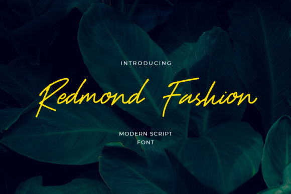Redmond Fashion: A Stylish Font for Business