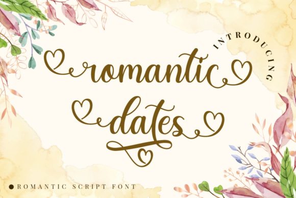 Romantic Dates Font for Bold Campaigns