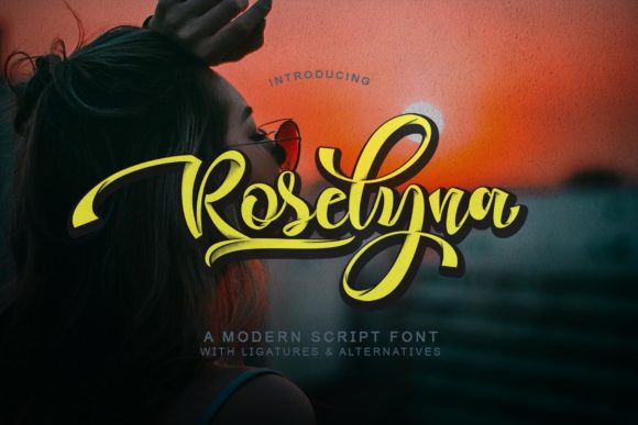 Roselyna: A Bold Handwritten Font
