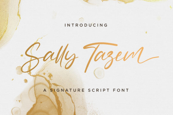 Sally Tazem: A Classy Script Font